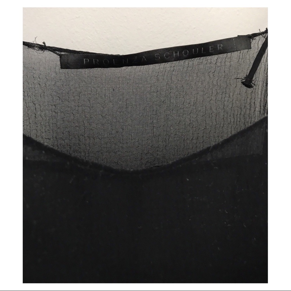 PROENZA SCHOULER DELICATE BLACK SLIP DRESS 4 US - Picture 8 of 11